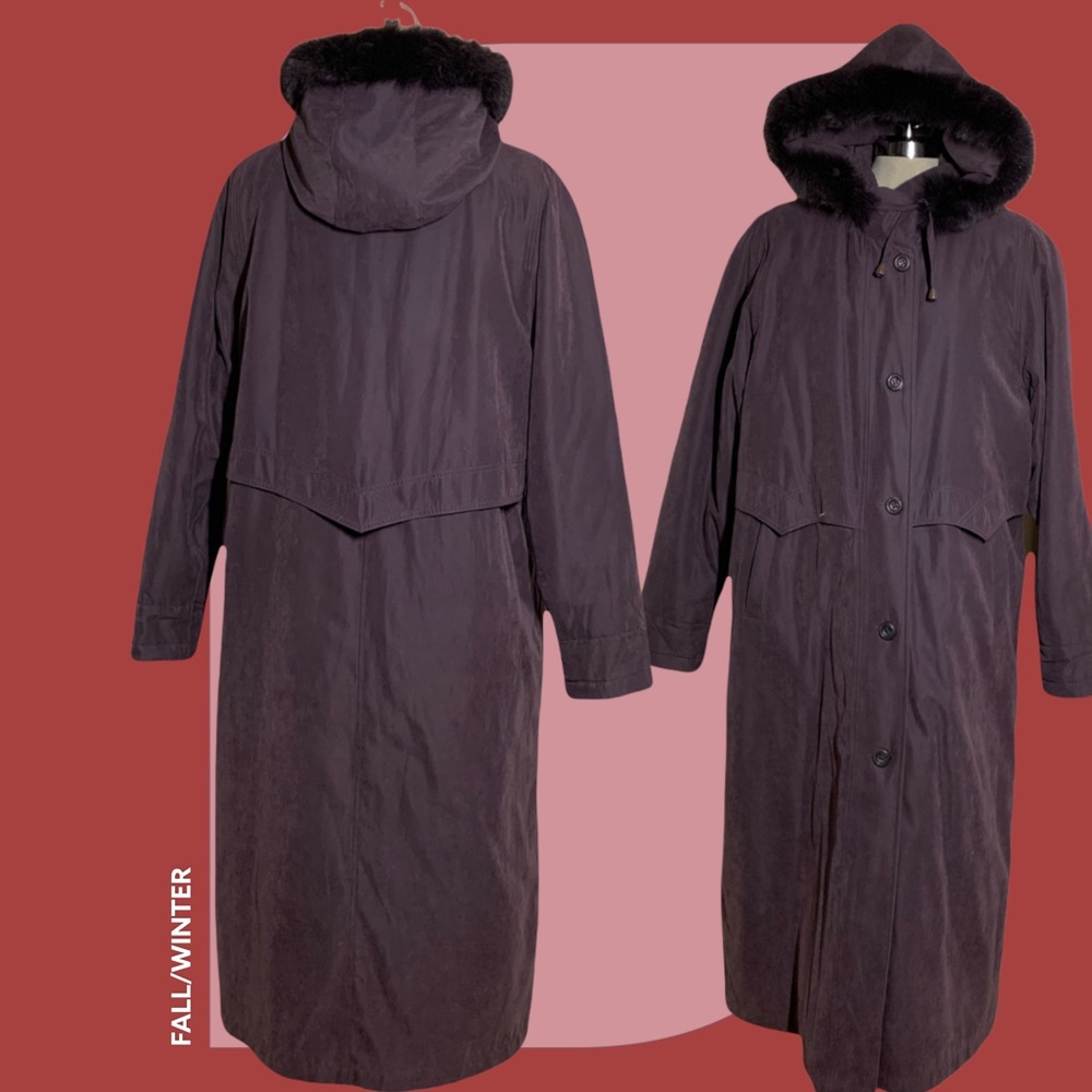 Sequence Ultraloft  purple Winter Maxi Coat Size16